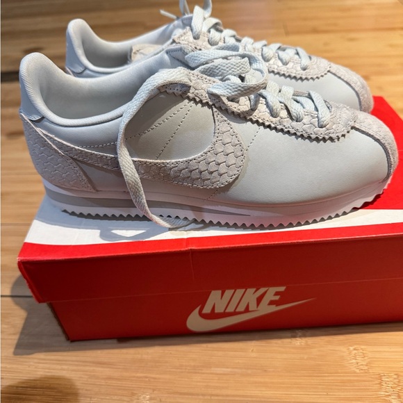 Nike Shoes - Nike Women’s Cortez Prem Gray Sneakers with Textured Detail